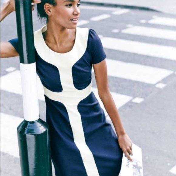 Boden Dresses & Skirts - Boden Pall Mall Navy Colorblock Sheath Dress